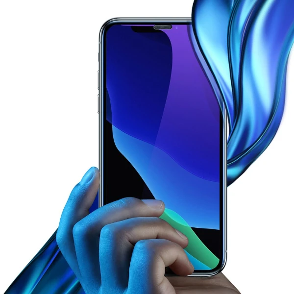 Baseus İPhone XS-X 5.5 Ekran Koruyucu Full Anti Blue Light Tempered Cam Ekran Koruyucu 2 A-(5775)