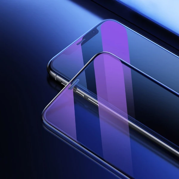 Baseus İPhone XS-X 5.5 Ekran Koruyucu Full Anti Blue Light Tempered Cam Ekran Koruyucu 2 A-(5775)