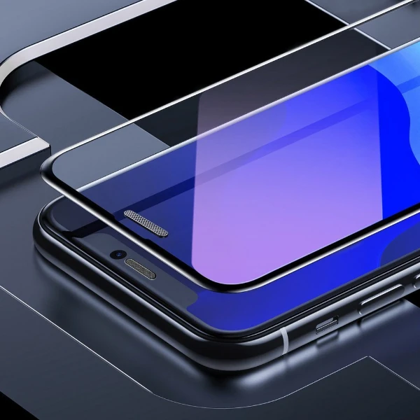 Baseus İPhone XS-X 5.5 Ekran Koruyucu Full Anti Blue Light Tempered Cam Ekran Koruyucu 2 A-(5775)
