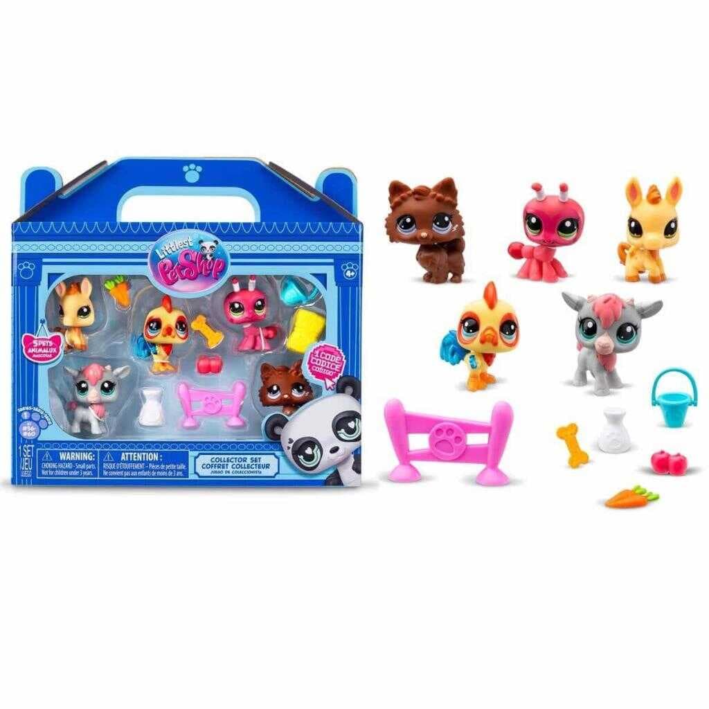 Nessiworld 1005103 Littlest Pet Shop Minişler 5'li Figür Seti S1 Çiftlik Temalı -Sunman