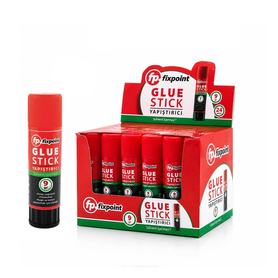 24 ADET 9GR STICK YAPIŞTIRICI SOLVENT İÇERMEZ YIKANABİLİR KOLAY UYGULAMA KAĞIT - KARTON YAPIŞTIRICI STİCK (5430)