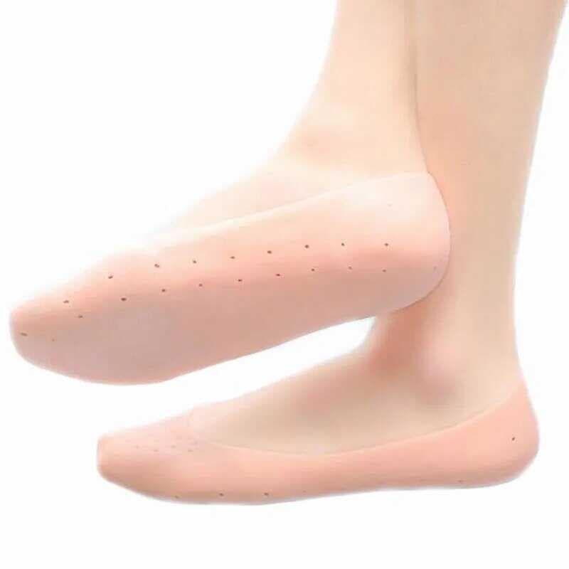1 Çift Silikon Hava Alır Patik Silikon Ayak -Topuk Koruyucu Nemlendirici (477477)