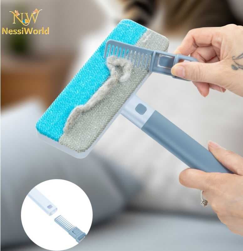 Çift Yönlü Evcil Hayvan Tüy Toplayıcı ve Yüzey Temizleme Fırçası