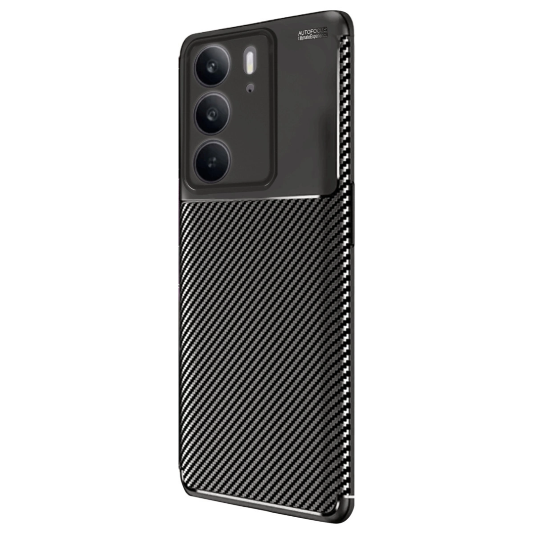 Realme C75 4g Auto Focus Karbon Kapak - Siyah