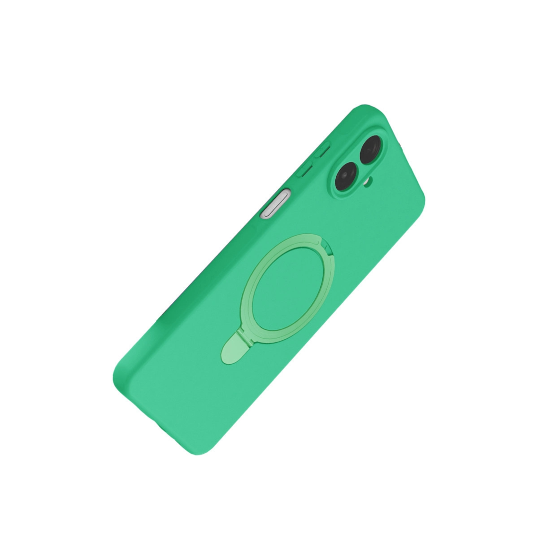 Samsung Galaxy A07 4g Regal Magsafe Standlı Kapak - Yeşil