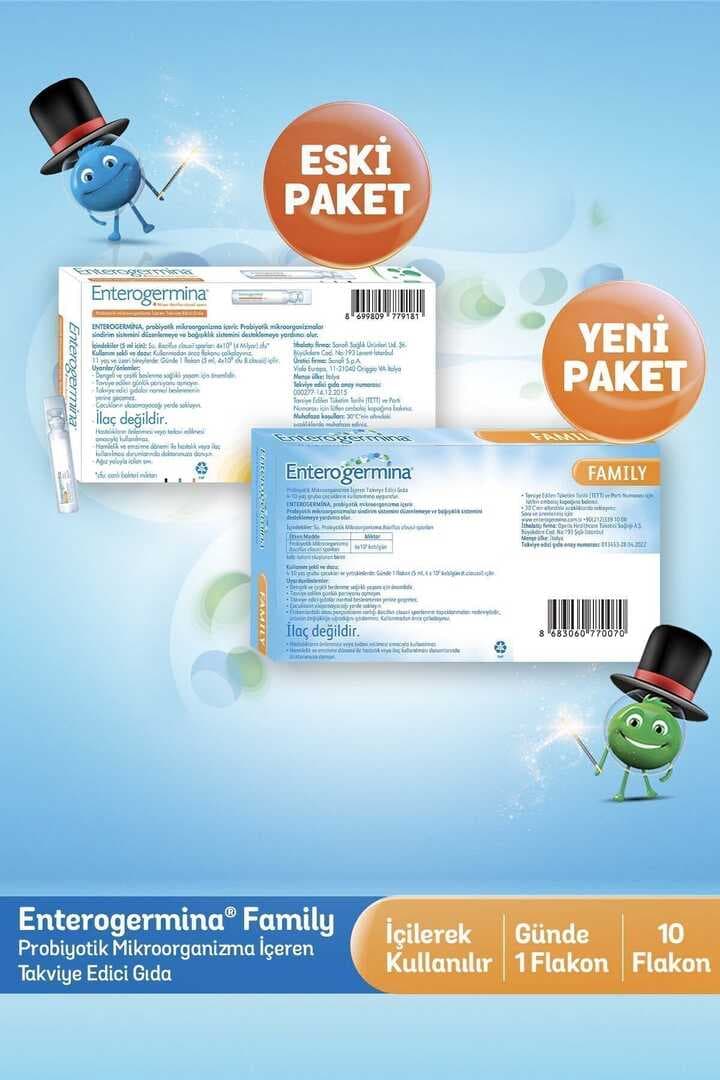 Enterogermina Yetişkin 5 ml × 10 Flakon