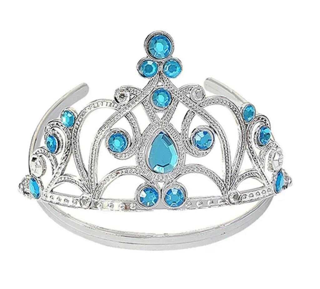 NessiWorld MaviTaşlıElsaÇocukTacıPrensesTacıKraliçeTacı16x14cm