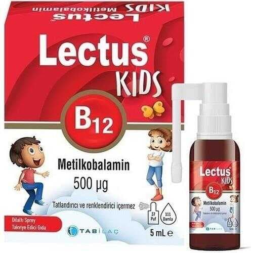 Tab Lectus Metil Kids B12 Dil Altı Sprey 5 ML