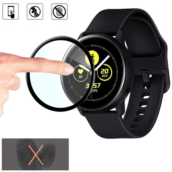 SM Galaxy Watch Active 1 R500 3D kavisli PC+PMMA Ekran Koruyucu-(5775)