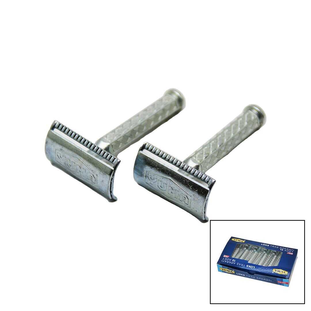 Tıraş Aparatı - Jilet Takmalı - Klasik Model - Metal Nikel Alaşımlı