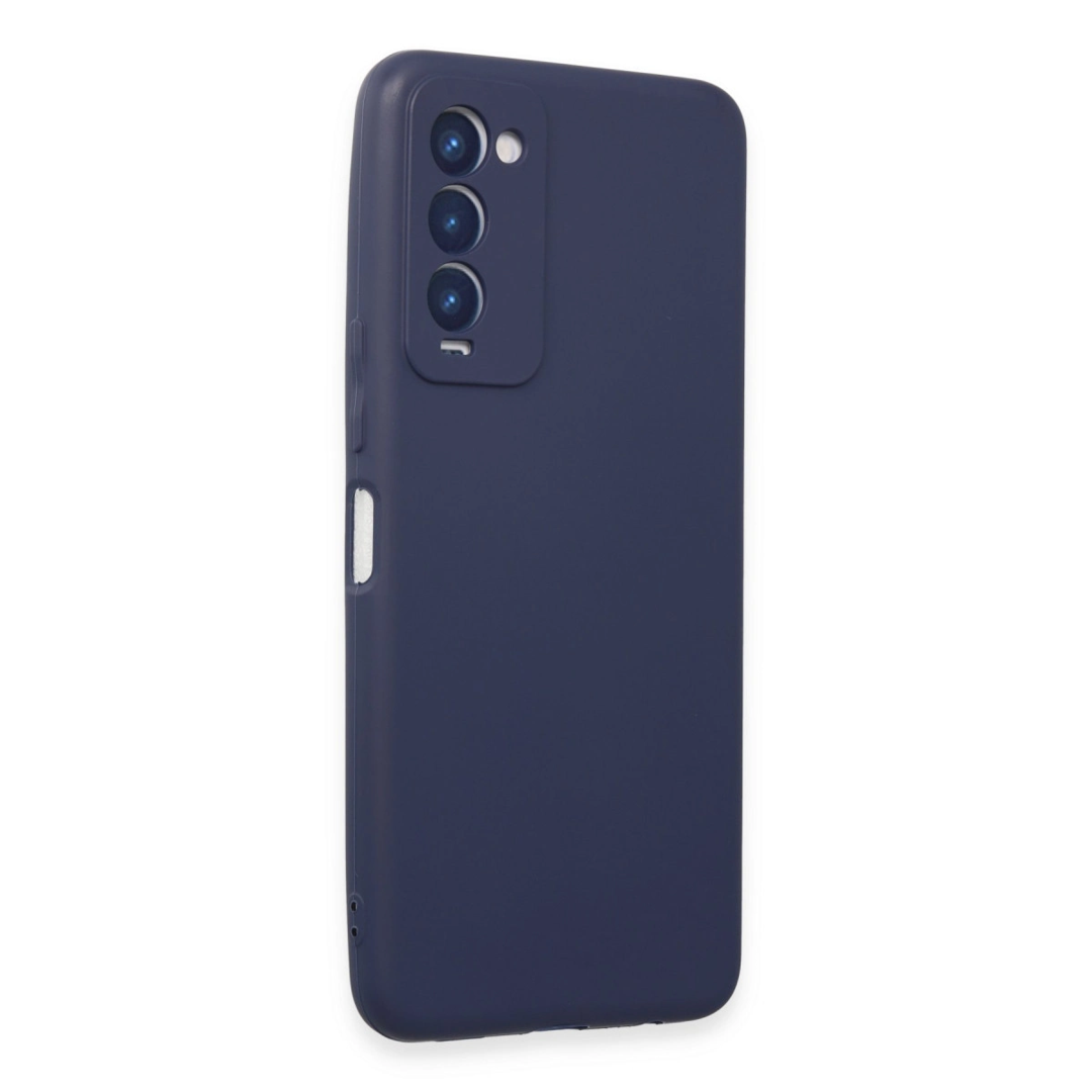 Tecno Camon 18 Kılıf First Silikon - Lacivert