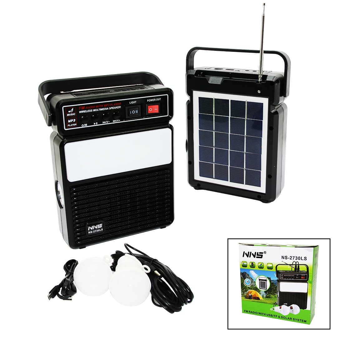 3IN1 - SOLAR2İN1 DİK MODEL EL FENERİ - RADYO - MP3BLUETOOTH - USB/ TF PORT - 2 PARÇA  AMPUL KABLOLU - POWERBANK (5430)