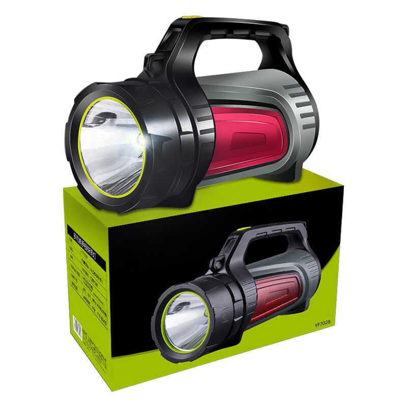 ŞARJLI LEDLİ UZUN MENZİLLİ KAMP TİPİ ÇOK FONKSİYONLU IŞILDAK FENER (4767)