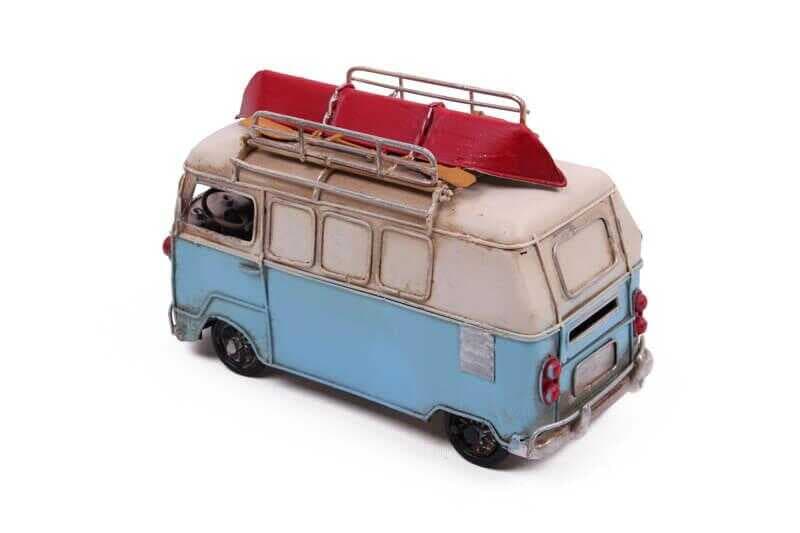 Dekoratif Metal Minibüs Çerçeveli ve Kumbaralı Hediyelik (1371) (477477)