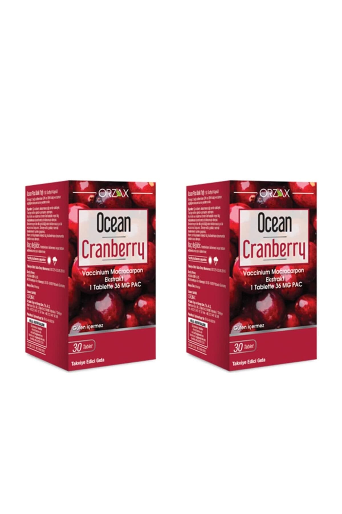 Ocean Cranberry 30 Tablet X2 ADET