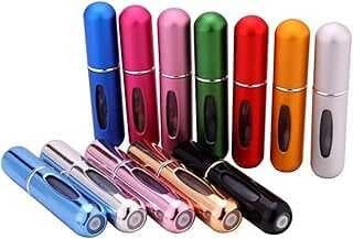 Mote Lua 4 Adet Pratik Doldurulabilir Mii Cep Parfüm Şişesi Alümiyum (5ML), Yedek Cep Parfüm Şişesi Aparatı, Seyahat Tipi Doldurulabilir Mii Sprey Şişe