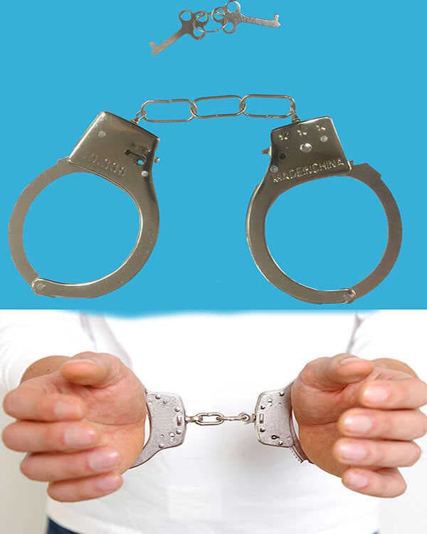 Anahtarlı Oyuncak Metal Kelepçe Polis Kelepçesi (5430)