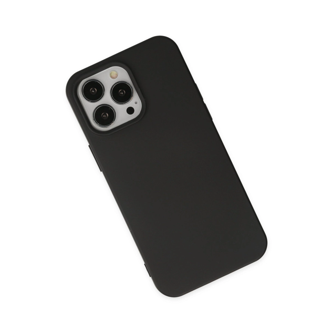 Apple İphone 14 Pro Kılıf Nano İçi Kadife Silikon - Siyah