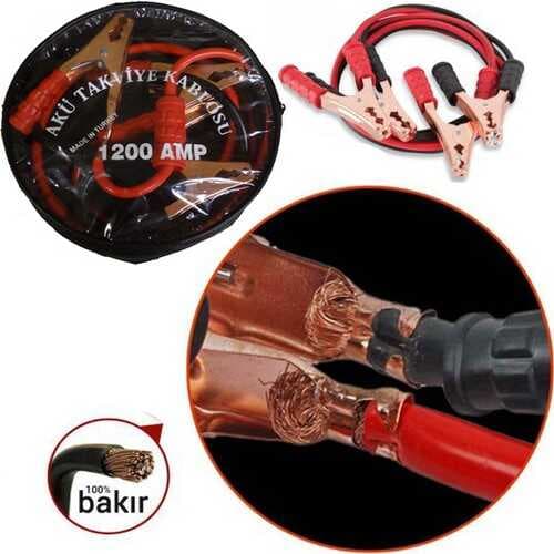 Akü Takviye Kablosu 1200 Amper (Taşıma Çantalı) (5430)