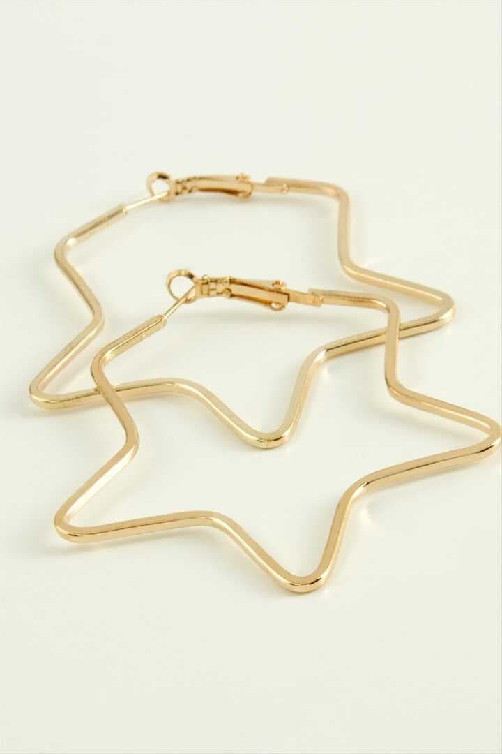 Yıldız Halka Küpe 5,5 cm