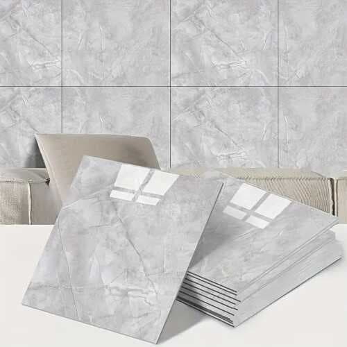 Gri Mermer Desenli Alüminyum Plastik Duvar Sticker