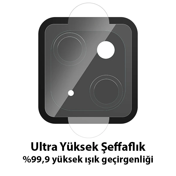 ALLY İPhone 14 Tempered Glass Cam Kamera Koruyucu-(5775)