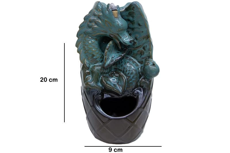 Geri Akışlı Tütsülük Çift Taraflı Buhurdanlık Seramik