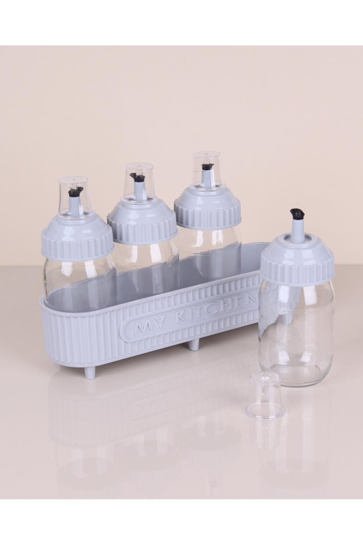 Dörtlü Cam Yağlık Seti 370Cc Royaleks-3384