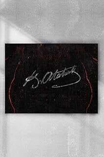 (2623) Mustafa Kemal Atatürk İmza Posteri 30x40cm