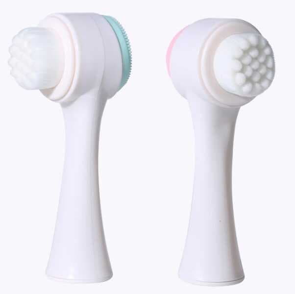 Çift Taraflı 3D Yumuşak Yüz Bakım Fırçası