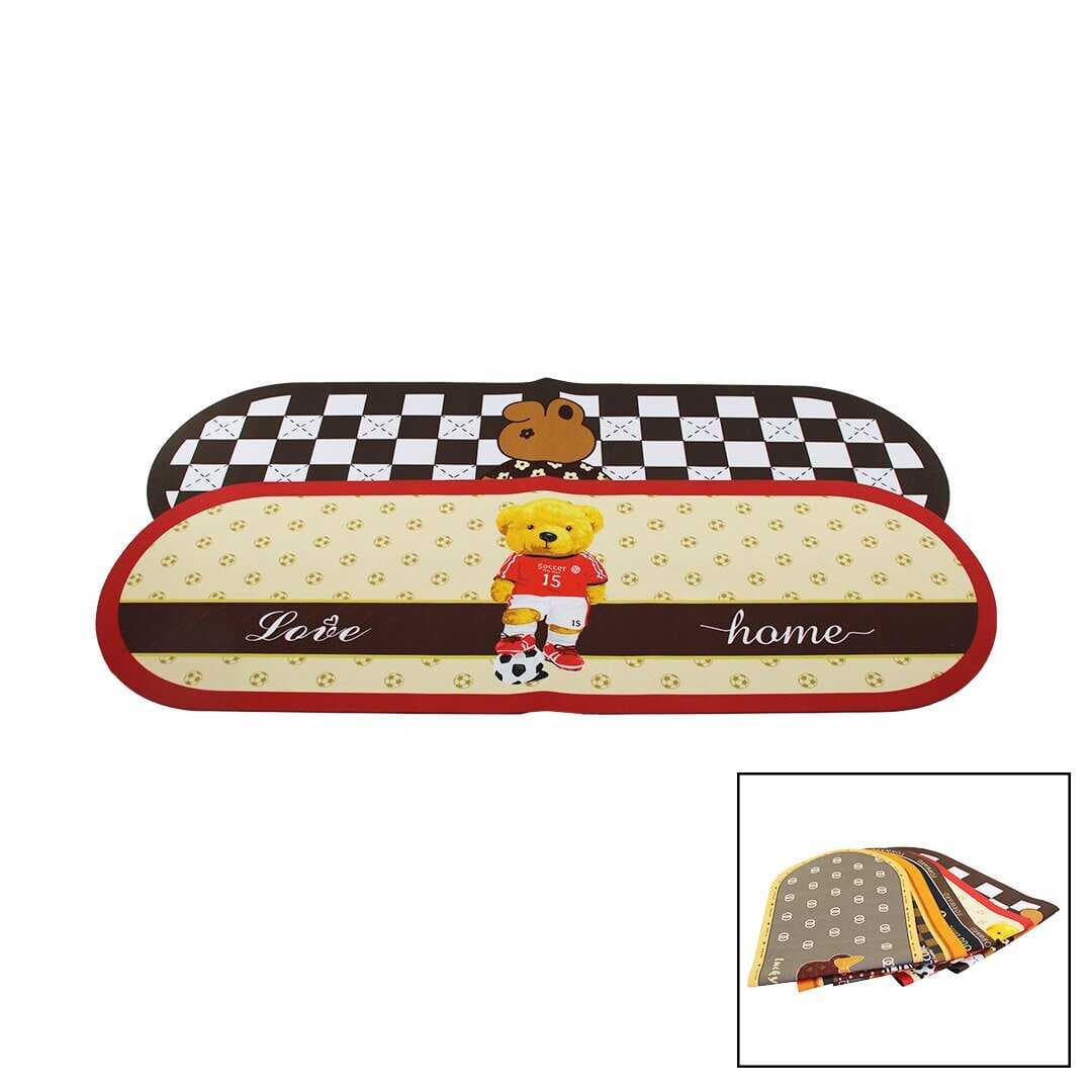 OVAL RENKLİ DESENLİ - RESİMLİ SU EMİCİ - SİHİRLİ  BANYO PASPASI ELASTİK 116 X 37.5CM (5430)