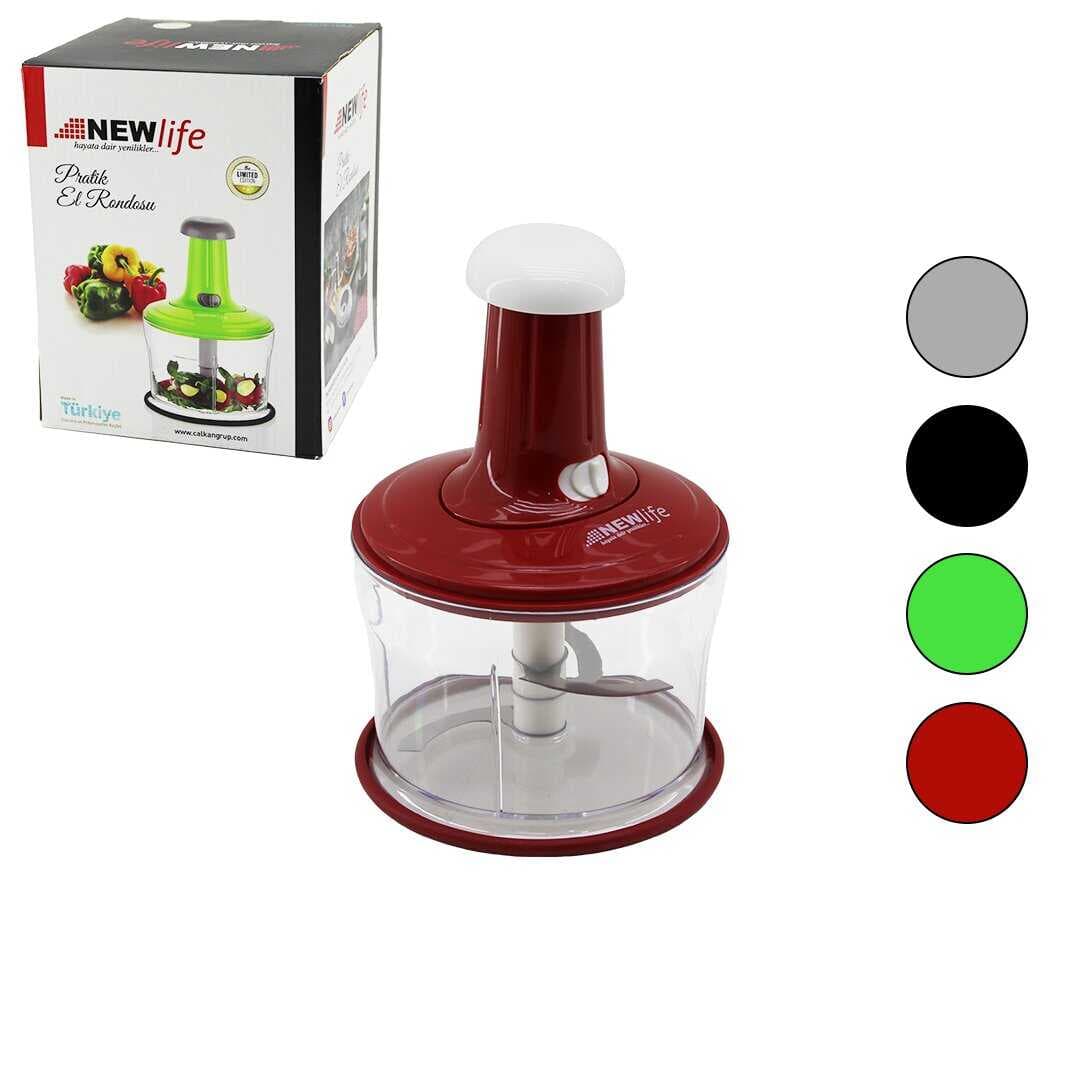 BASMALI PRATİK EL RONDOSU DOĞRAYICI 3 BIÇAKLI MİKA KRİSTAL PLS.HAZNE HERHANGİ BİR RENK GÖNDERİLİR (5430)