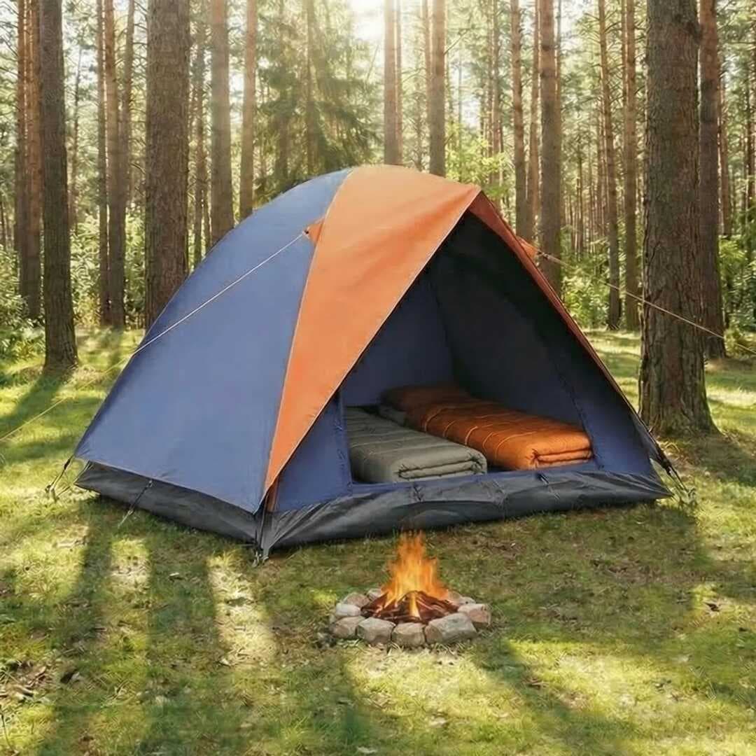4 Kişilik Manuel Kurulum Gölgelikli Kamp Çadırı – Aile, Doğa, Piknik ve Outdoor 200x200x135 cm (5430)