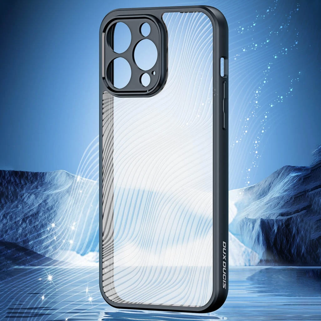 Dux Ducis iPhone 12 Pro Max Aimo Series Premium Buzlu Sert PC-TPU Kılıf-(5775)