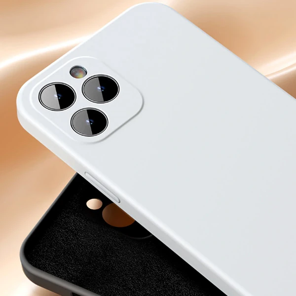 Baseus Liquid Silica Gel iPhone 12 Pro 6.1 Kılıf Ultra Koruma Silikon Kılıf-(5775)