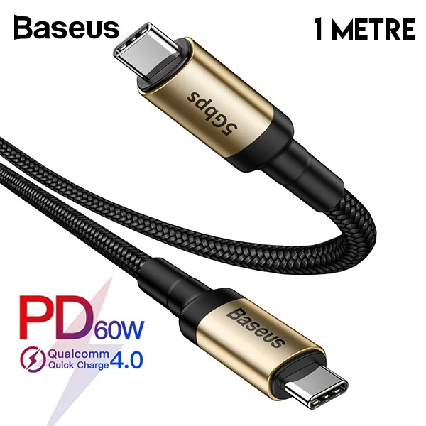 Baseus Cafule series Type-C PD3.1 Gen1 60W(20V/3A) 5Gbps Usb Şarj Kablasu 1metre-(5775)