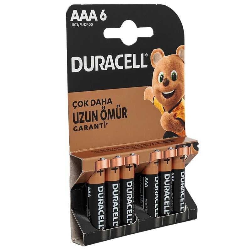 DURACELL AAA İNCE PİL (6LI) PAKET FİYAT (4767)