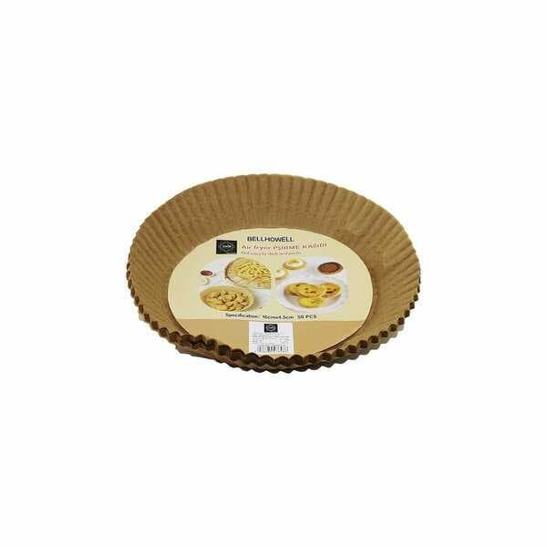 AİR FRYER 50 PCS YUVARLAK TABAN: 16CM KENAR: 5CM KAĞIT PİŞİRME KALIBI (5430)