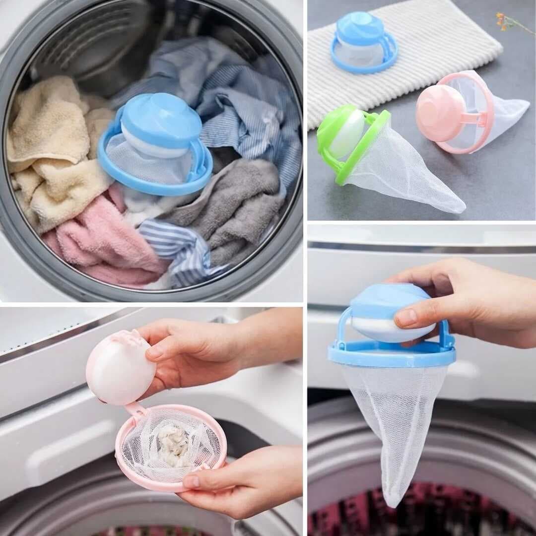 Çamaşır Makinesi Tüy Toplayıcı Filtre – Yıkanabilir Saç, Kıl, Tiftik ve Pet Tüyü Yakalama Aparatı (5430)