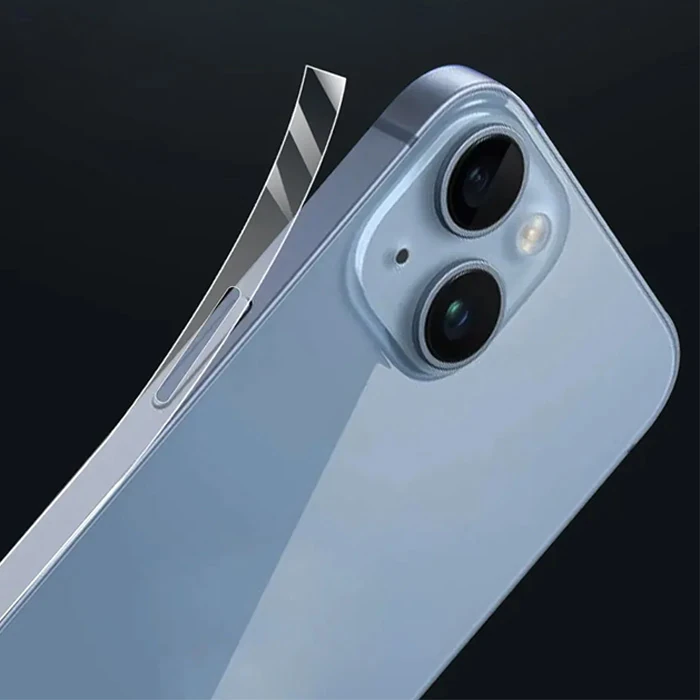 ALLY iPhone 15 Pro Max Hidrojel Hayalet Yan Alt Üst Kaplama Koruyucu Film-(5775)
