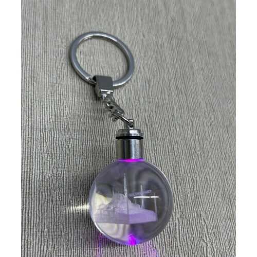 Ledli Sultanahmet Tasarımı Kristal Anahtarlık