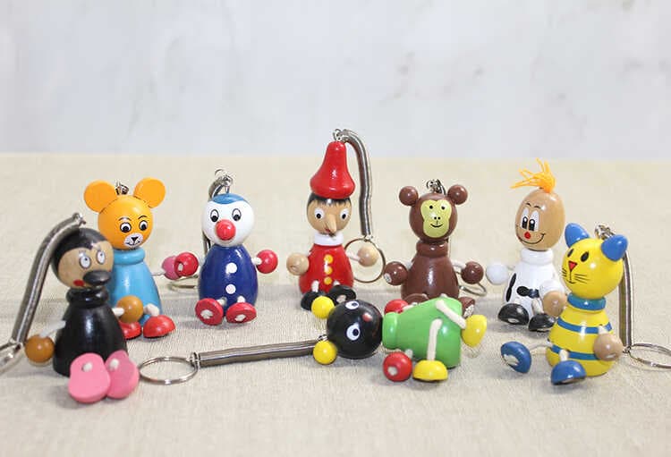 Ahşap Yaylı Zıp Zıp Anahtarlık