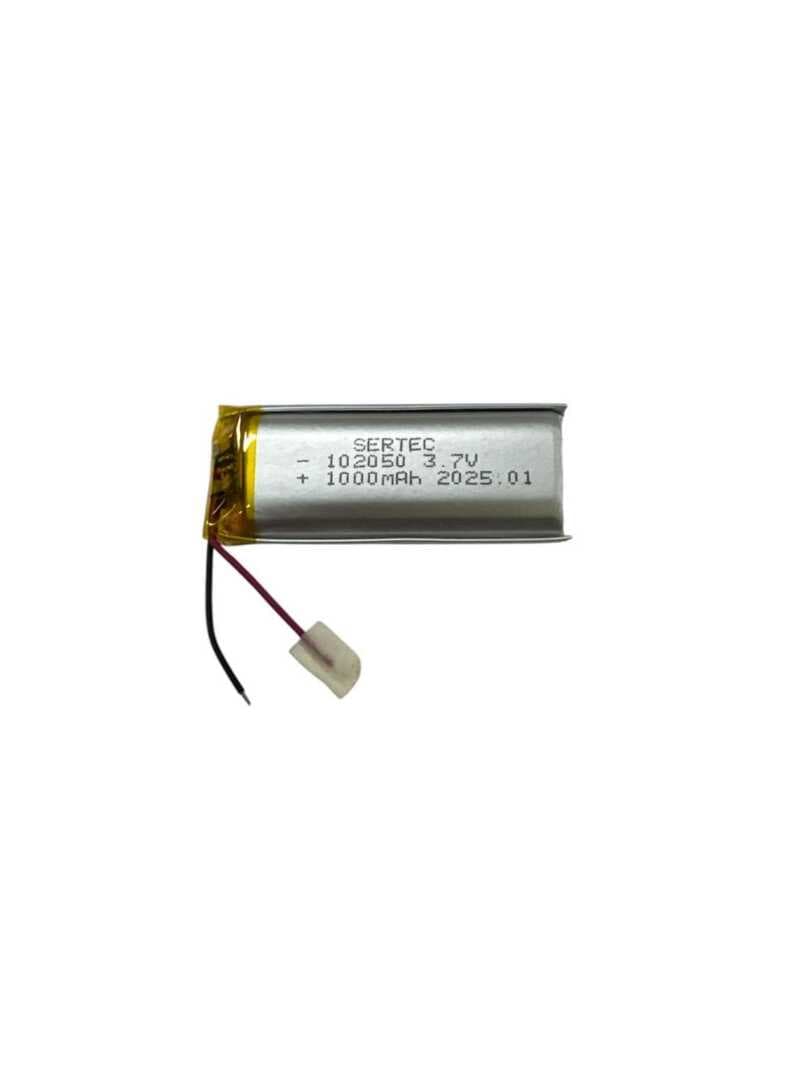 102050 3.7V 1000mAh Li-Polymer Pil (Devreli/1.5A) (477477)