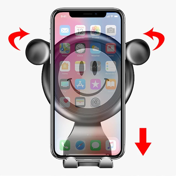 Ally R-054 Gravity Smile Universal Cep Telefonu Araç Tutucu-(5775)