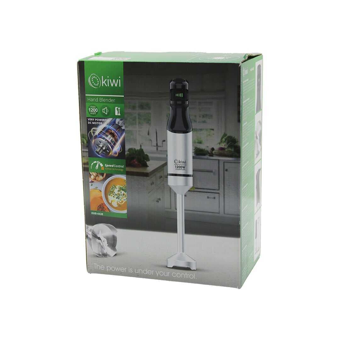 KİWİ KHB-4438 ÇUBUK EL BLENDER 1200W DEĞİŞKEN HIZ KONTROL DÜĞMESİ GÜÇLÜ DC MOTOR ÇELİK BIÇAK KROM KAPLAMA GÖVDE (5430)
