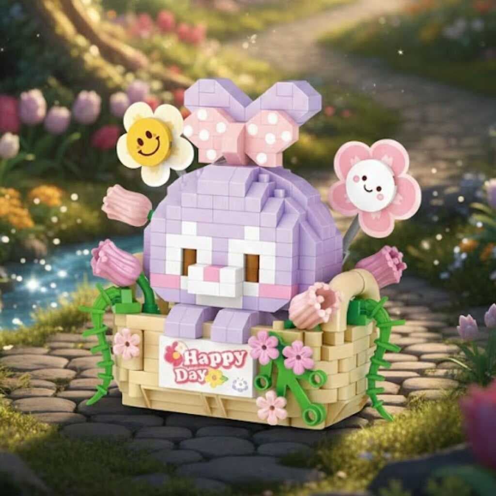 LZ-8805  MOR TAVŞAN 400 PARÇA BLOCK OYUNCAK