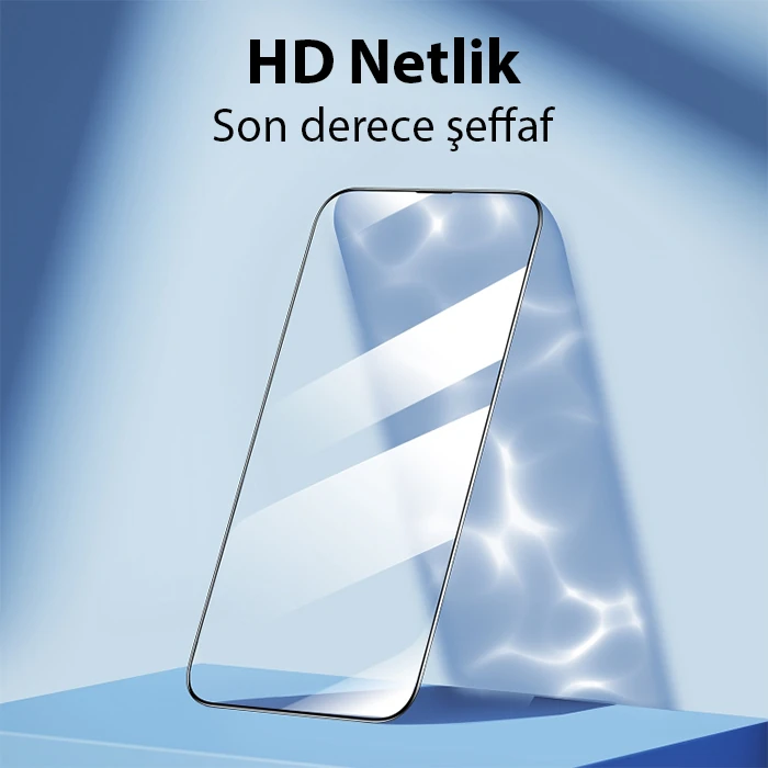 Ally iPhone 14 Pro Max Full Hd Kırılmaz Cam Ekran Koruyucu-(5775)
