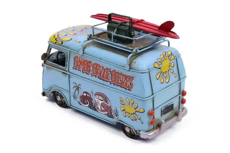 Dekoratif Metal Minibüs Çerçeveli ve Kumbaralı Hediyelik (5379) (477477)