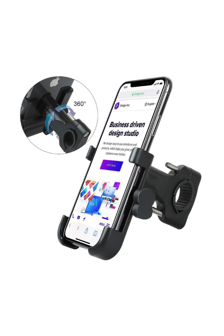 Alüminyum Gövdeli Metal Gidon Bağlantılı Motosiklet Telefon Tutucu 7 İnç Xl