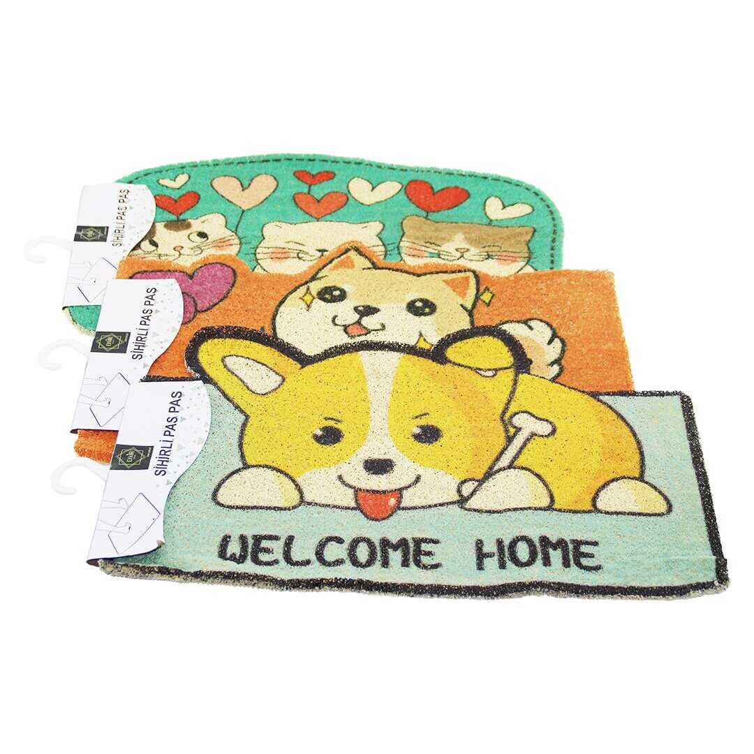 HAYVAN FİGÜRLÜ   37X57CM   KAUÇUK PLASTİK  KAPI PASPASI (5430)